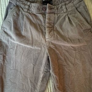 Men's Gray Corduroy Pants